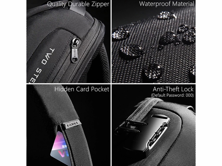 کیف کراس بادی ضد سرقت دارای پورت USB بنج کد 22085