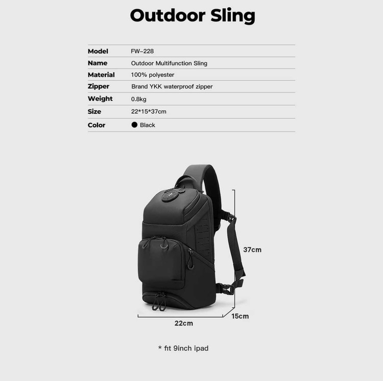 کیف کراس بادی ضد آب بنج FW-228