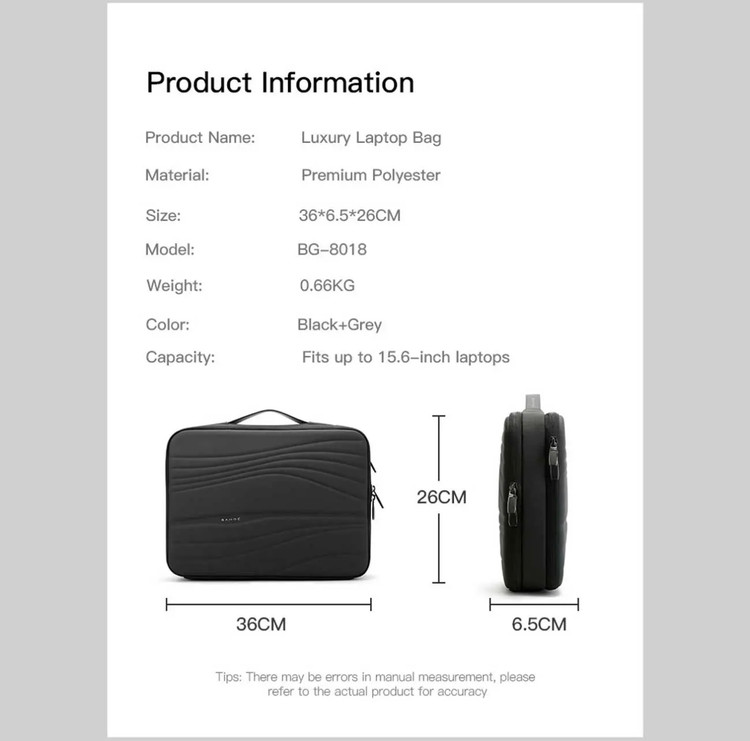 کیف لپ تاپ 15.6 اینچ ضدآب بنج bange BG-8018