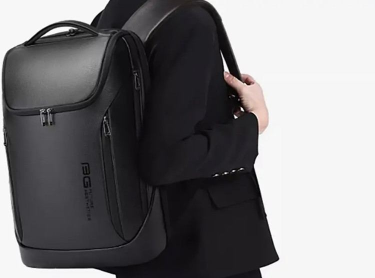 کوله پشتی لپ تاپ 15.6 اینچ چرم ضد آب یو اس بی دار بنج Bange BG-6623 Leather Laptop Backpack