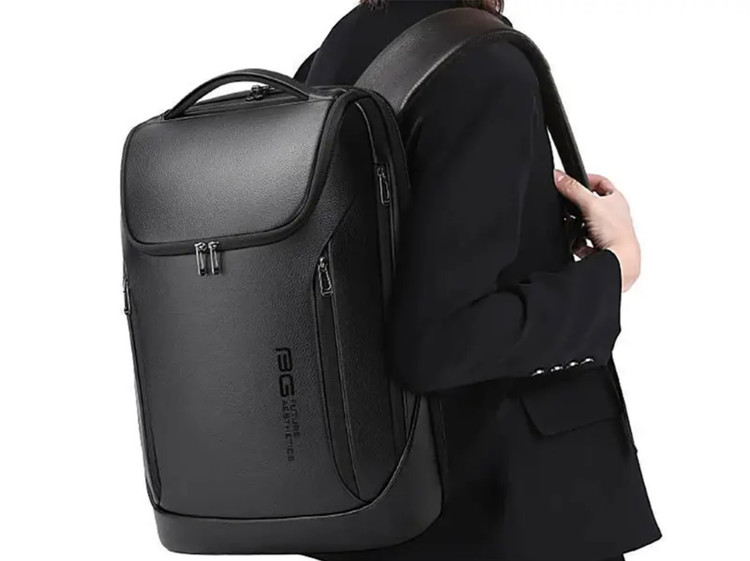 کوله پشتی لپ تاپ 15.6 اینچ چرم ضد آب یو اس بی دار بنج Bange BG-6623 Leather Laptop Backpack