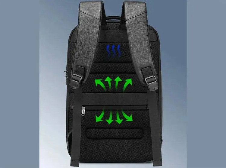 کوله پشتی لپ تاپ 15.6 اینچ چرم ضد آب یو اس بی دار بنج Bange BG-6623 Leather Laptop Backpack