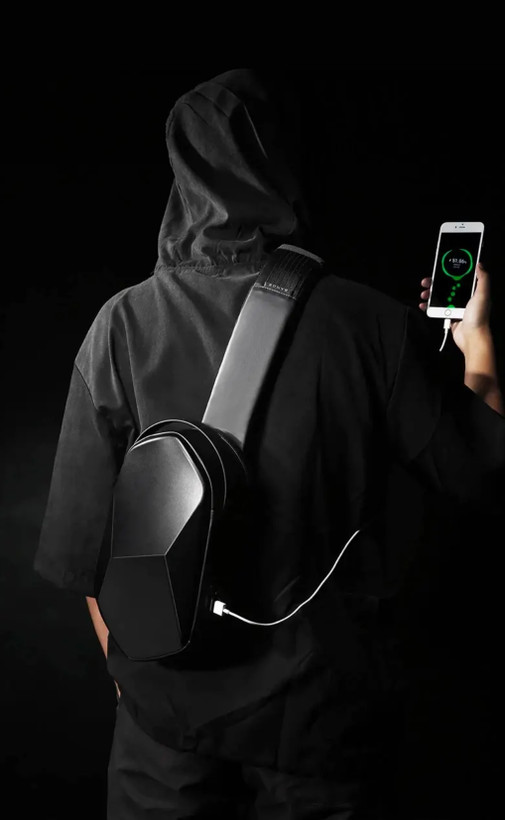 کوله تک بند منشوری با ظرفیت 7.9 اینچ دارای پورت USB بنج BANGE BG-7213 PRISM CROSSBODY BAG