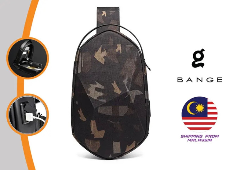 کوله تک بند منشوری با ظرفیت 7.9 اینچ دارای پورت USB بنج BANGE BG-7213 PRISM CROSSBODY BAG