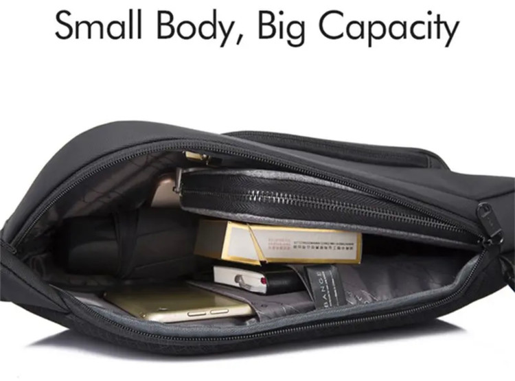 کوله تک بند ضد آب بنج Bange BG-7312 Men Microfiber Leather Crossbody Chest Bag